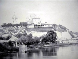Открытка 1905 г. Вид на Богоявленский собор со стороны реки Оскол