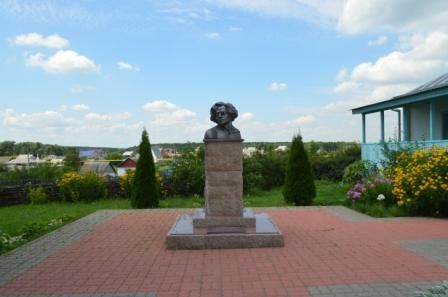 Бюст В.Я. Ерошенко установлен в 2010 году к 120-летию со дня рождения писателя